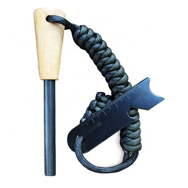 Magnesium Fire Starter - Kempingowy zestaw survivalowy: magnezowy krzesiwo z