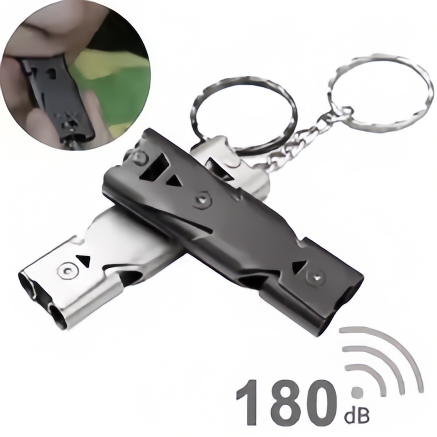 Emergency Whistle Loud - Gwizdek survivalowy brelok alarmowy o wysokiej