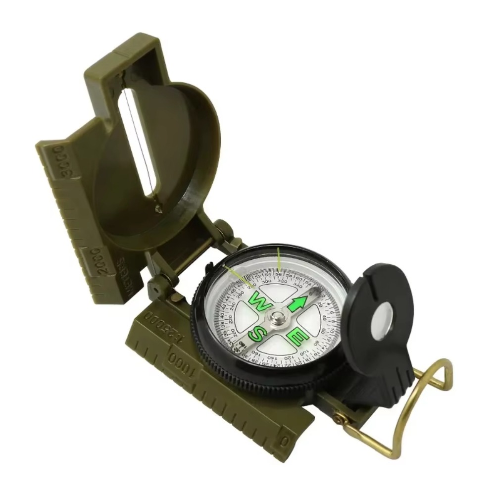 Compass Lensatic - Wodoodporny Profesjonalny Kompas Metalowa Konstrukcja Składana