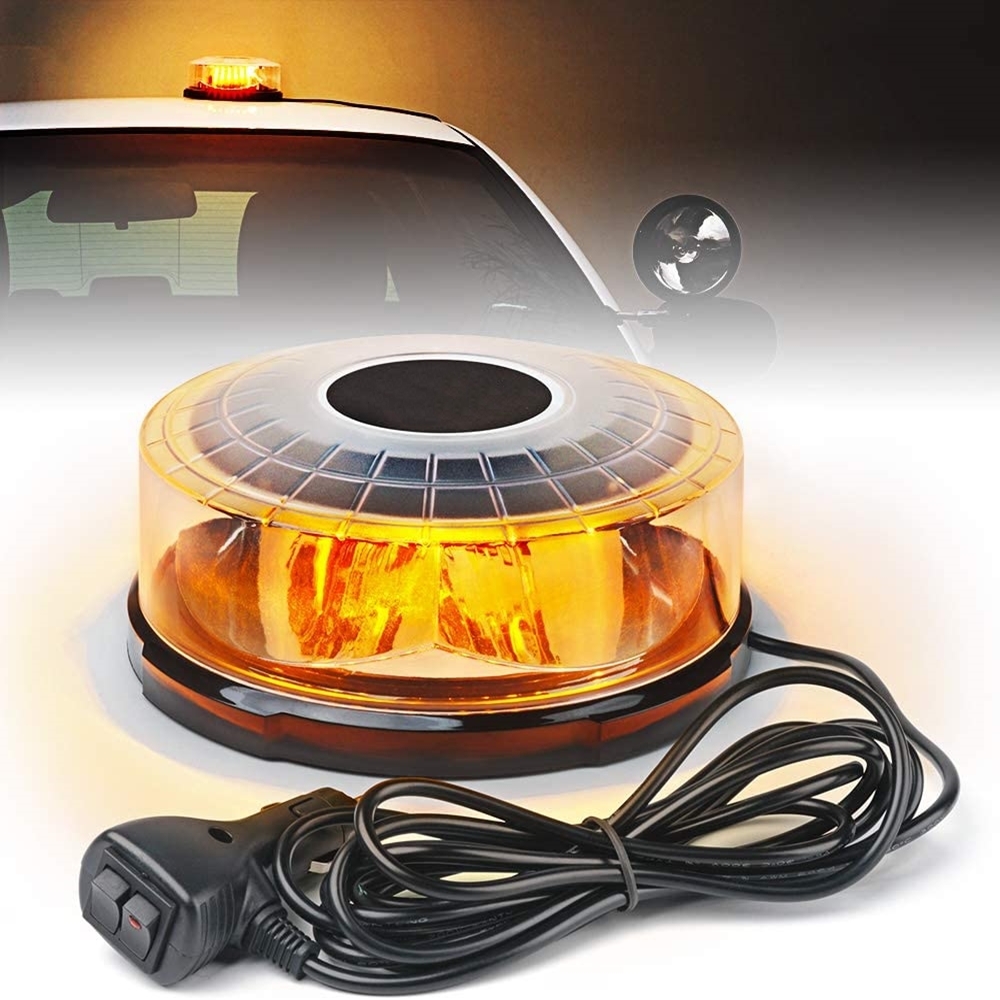Sos Light Strobe - Żółta lampa ostrzegawcza LED 24 diody,
