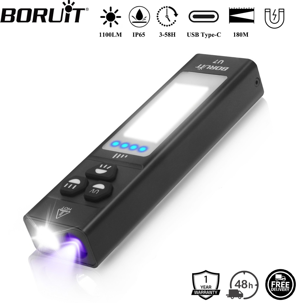 Fishing Kit Compact - Latarka EDC BORUiT U7 UV LED
