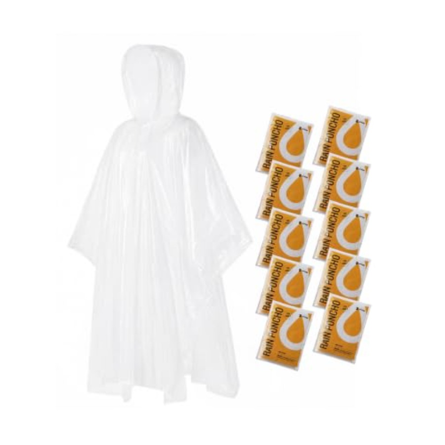 Emergency Poncho Rain - Jednorazowe poncza przeciwdeszczowe dla dorosłych, 4