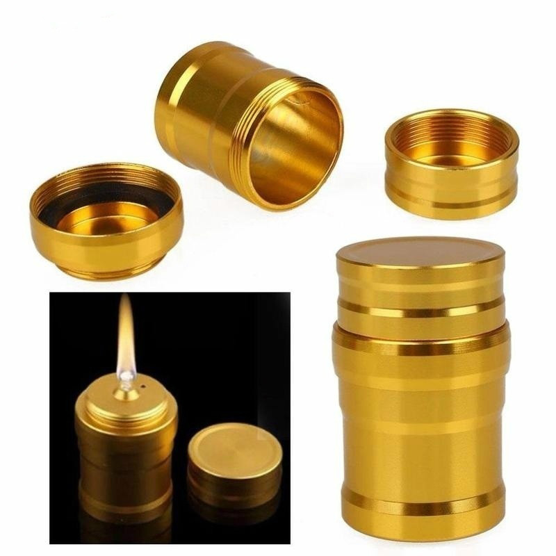 Fire Starting Kit - Nowa Przenośna Metalowa Mini Lampa Alkoholowa