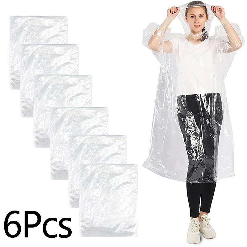 Emergency Poncho Rain - Jednorazowy wodoodporny płaszcz przeciwdeszczowy Outdoor Hiking
