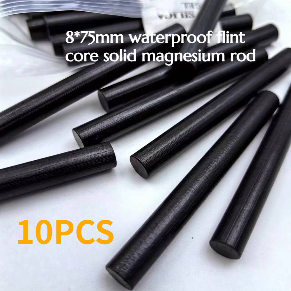 Fire Starting Kit - 10 SZTUK 8*75mm Wodoodporny Krzesiwny Pręt