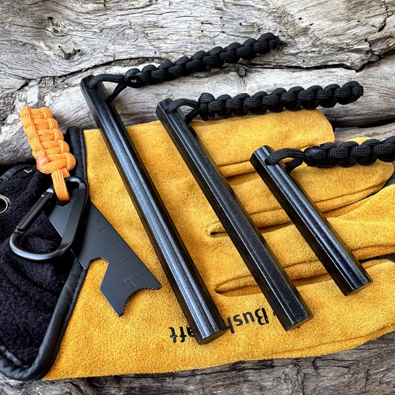 Fire Starting Kit - Ręcznie Pleciony Sznurkowy Sześciokątny Krzesiwo Magnesium,