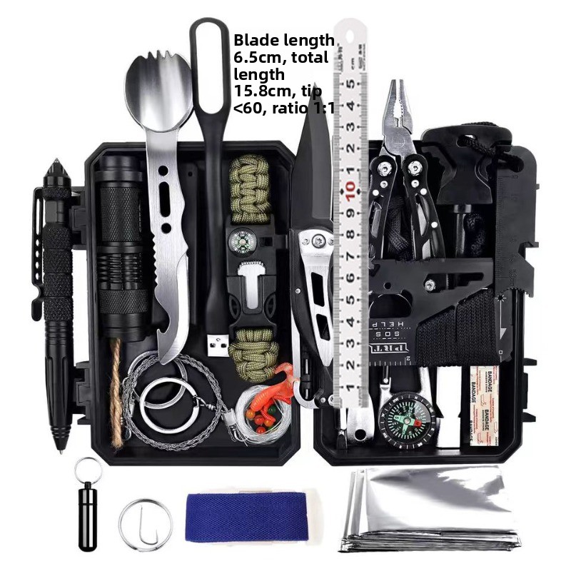 Fire Starting Kit - Zestaw survivalowy na zewnątrz, skrzynka narzędziowa