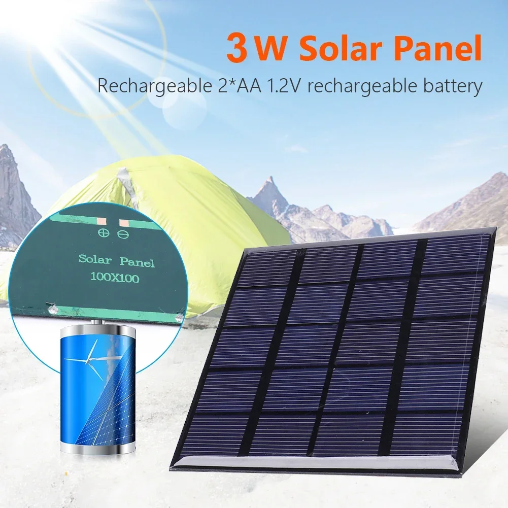 Solar Emergency Charger - Panel słoneczny 3W 5V tablica słoneczna