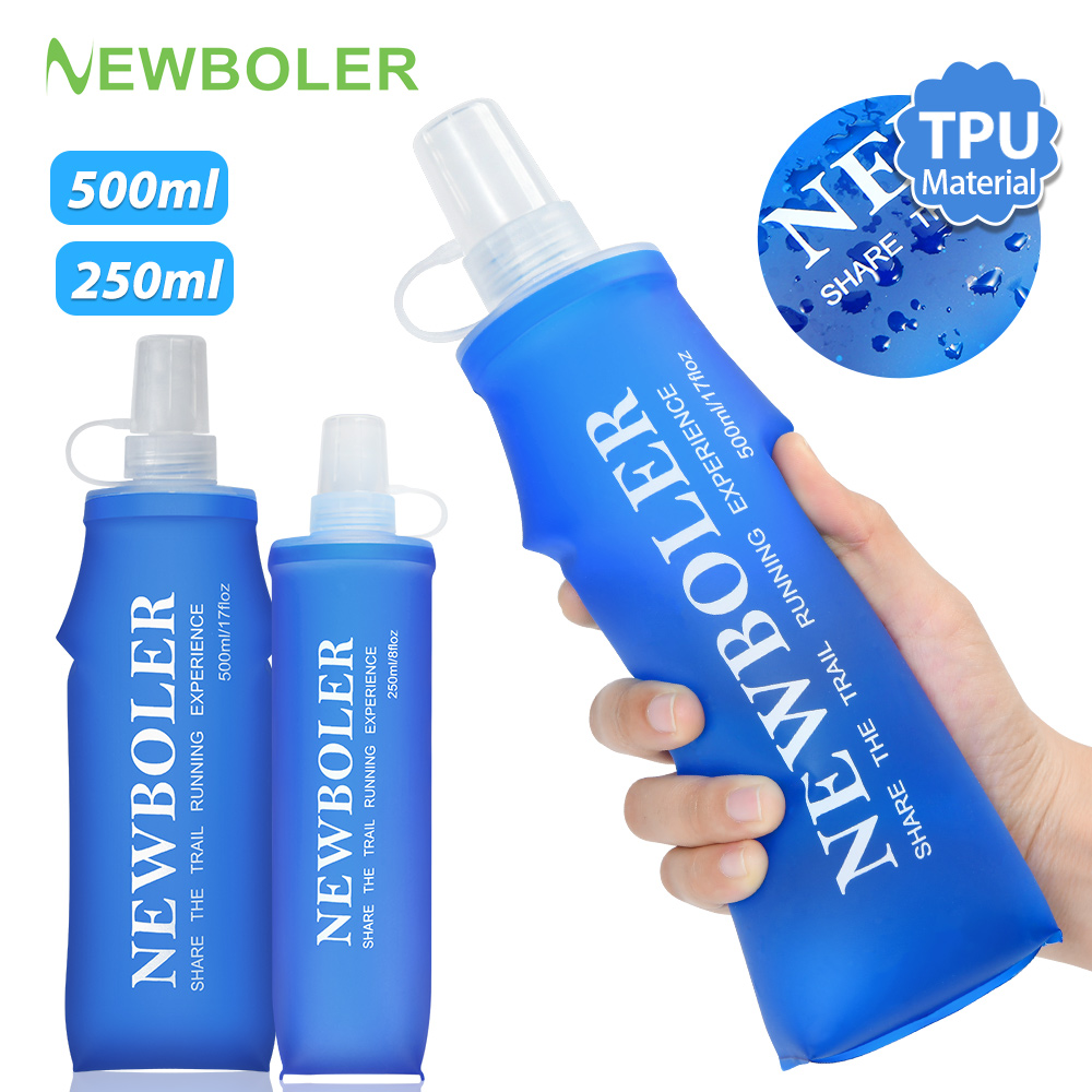 Water Bag Collapsible - NEWBOLER 250ml/500ml składana silikonowa butelka na