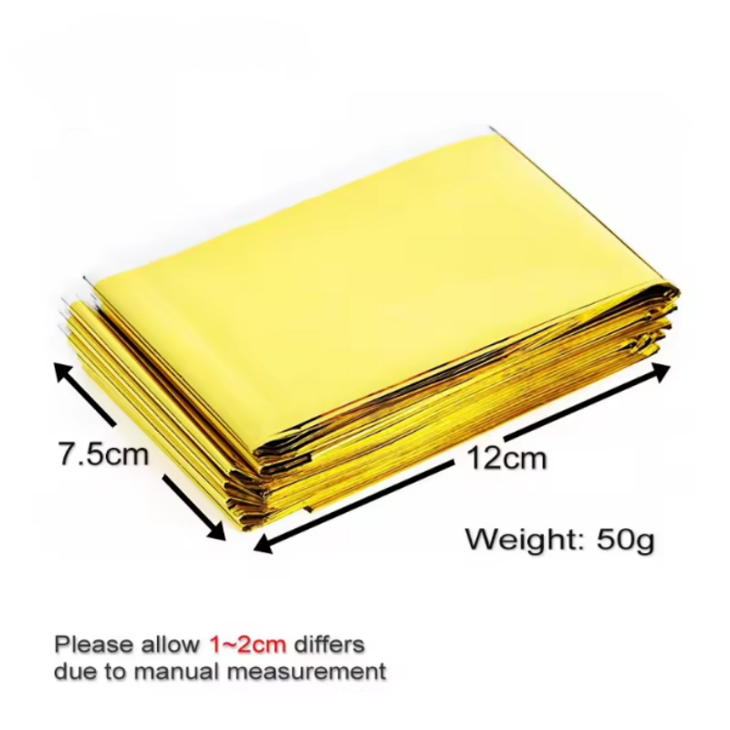 Survival Blanket Reflective - Uniwersalna odblaskowa koc termiczna mata ratunkowa,