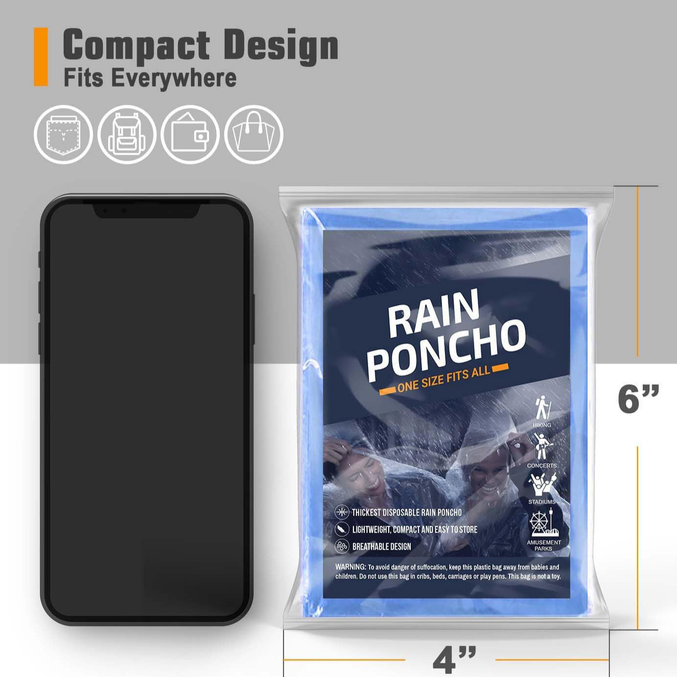 5 sztuk jednorazowych ponczo p – Emergency Poncho Rain recenzja i cena
