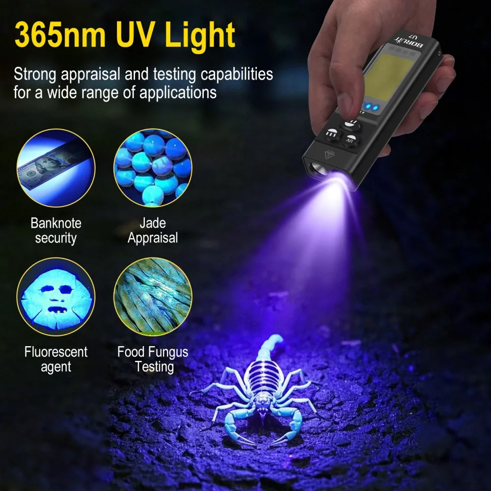 Latarka EDC BORUiT U7 UV LED 1 – Fishing Kit Compact recenzja i cena