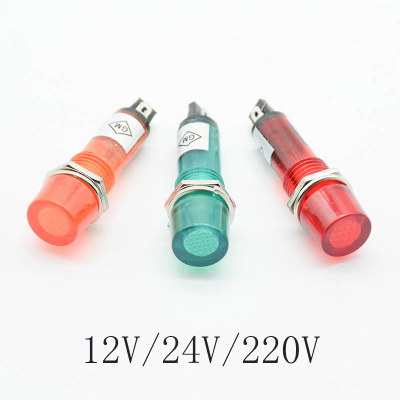 5 sztuk 220V 12V 24V DC otwór  – Signal Panel Orange recenzja i cena