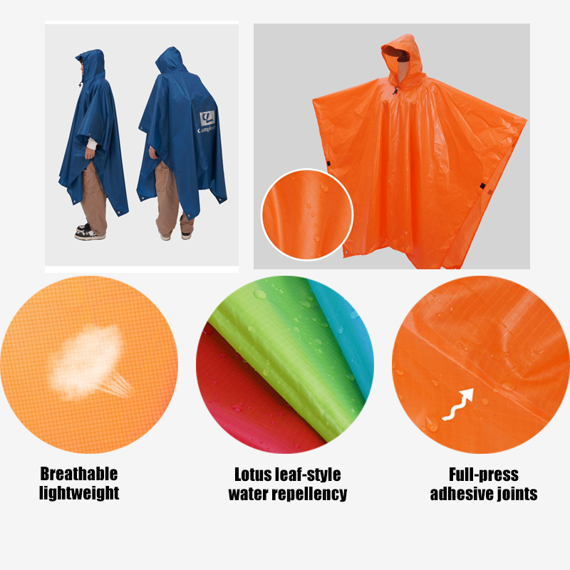 Wielofunkcyjne, lekkie poncho  – Emergency Poncho Rain recenzja i cena