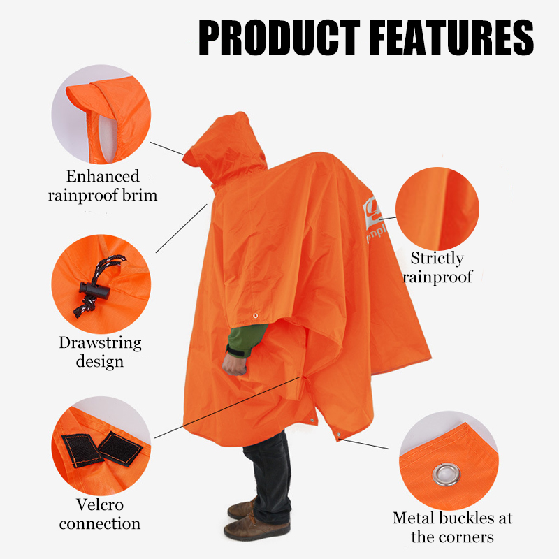 Lekki płaszcz przeciwdeszczowy – Emergency Poncho Rain recenzja i cena
