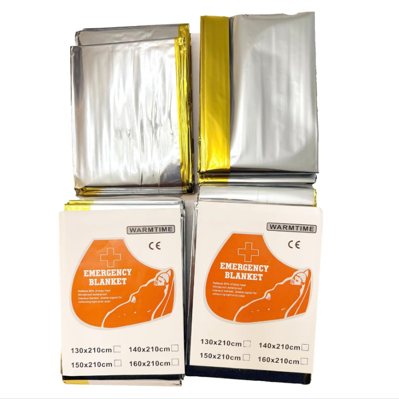 4 sztuki złoto-srebrnych koców – Survival Blanket Reflective recenzja i cena