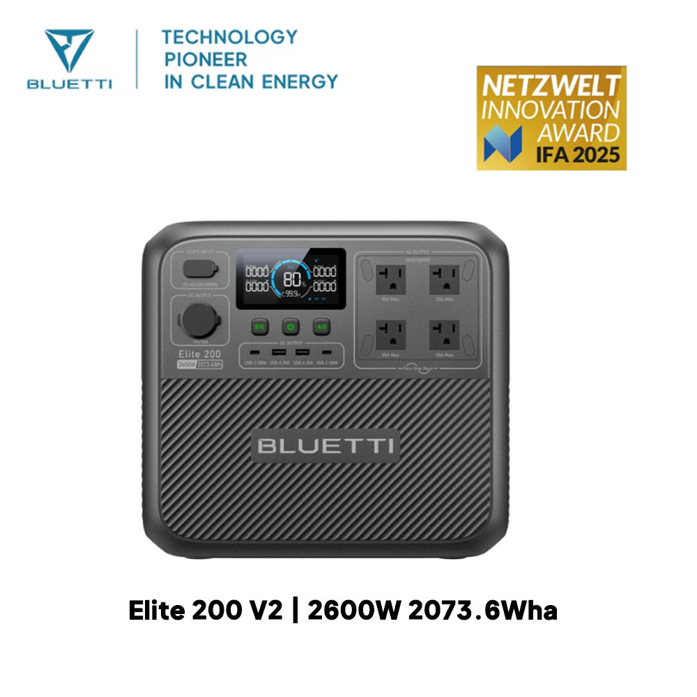 【Renew】BLUETTI Elite 200 V2 Pr – Solar Emergency Charger recenzja i cena