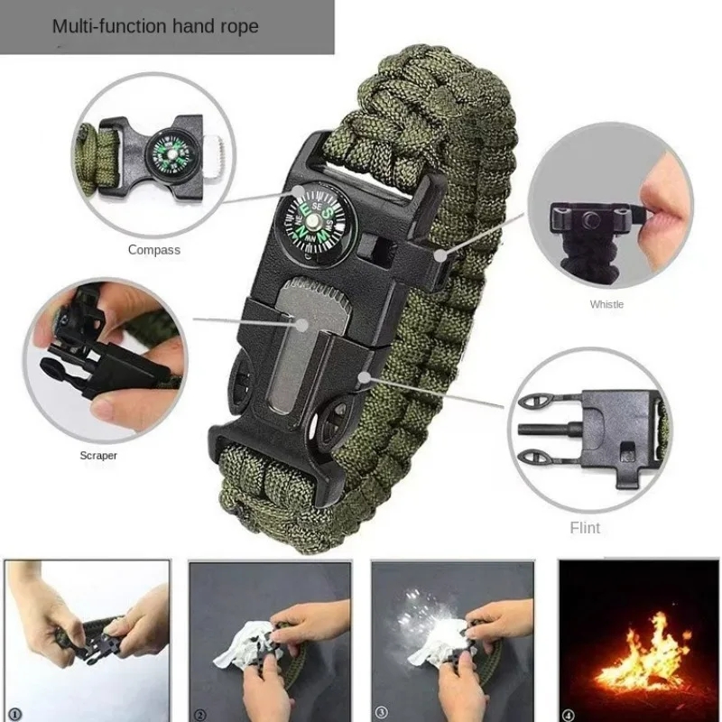 Bransoletka kompas pięć w jedn – Fire Starting Kit recenzja i cena
