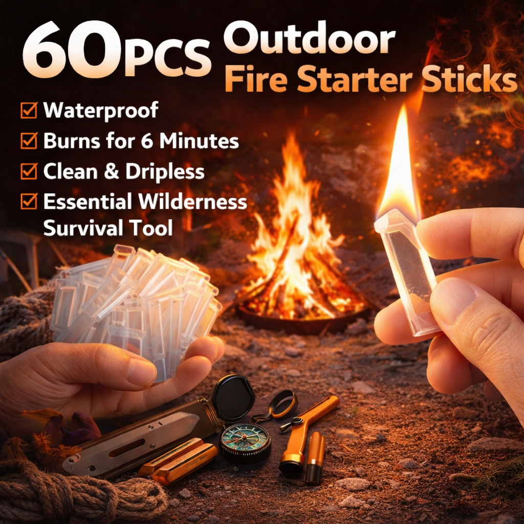 60 SZTUK Wodoodpornych Sztyftó – Fire Starting Kit recenzja i cena
